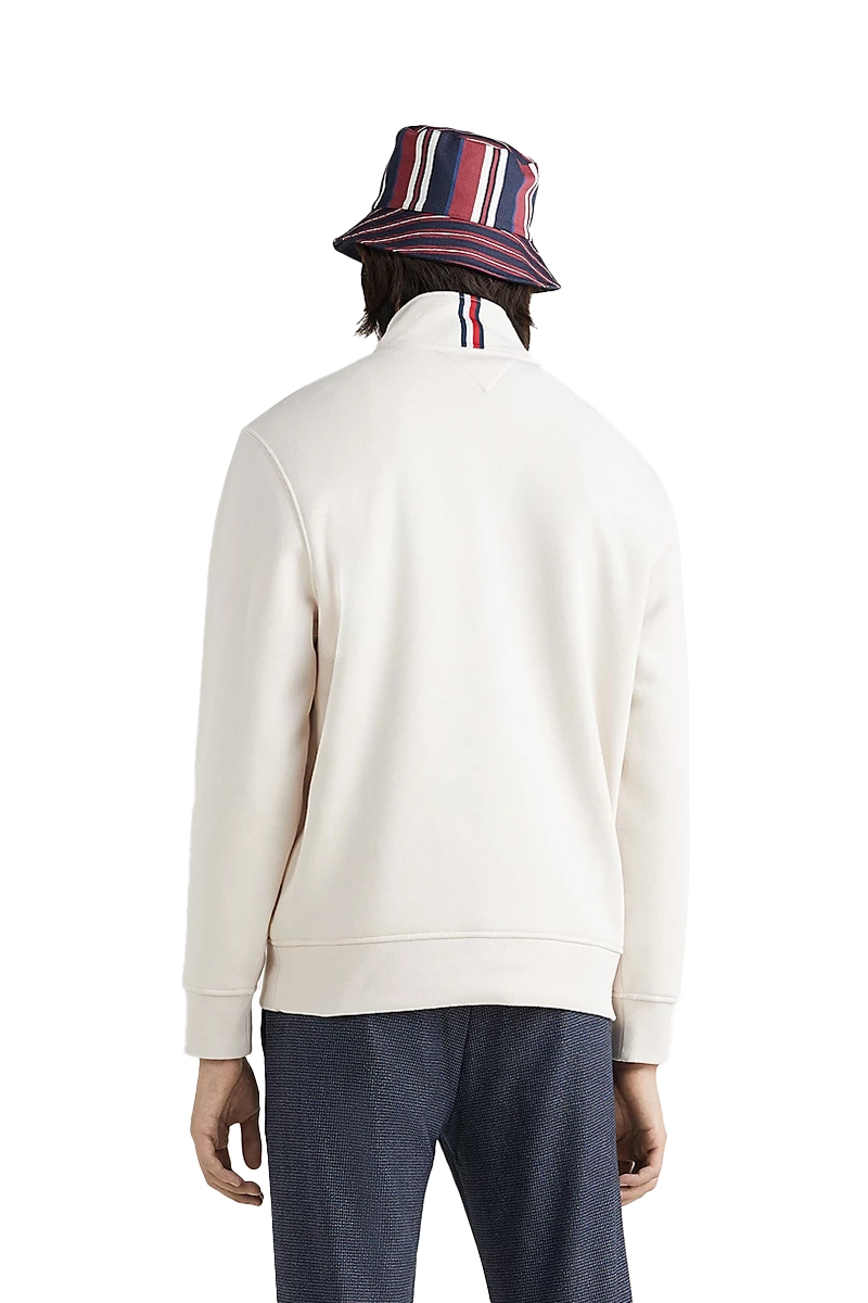 Tommy Hilfiger ESSENTIAL MONOGRAM HALF ZIP Ecru-1 4