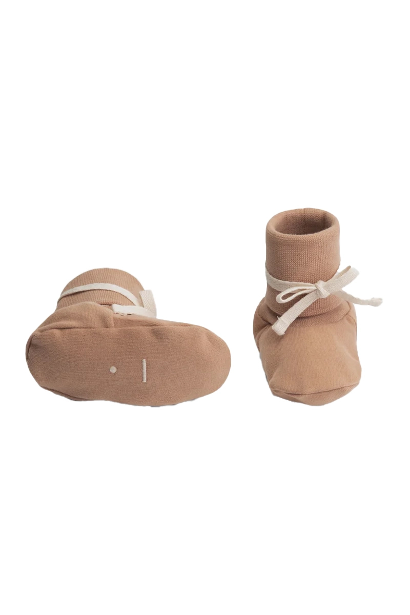 Gray Label Baby ribbed Booties bruin/beige 2
