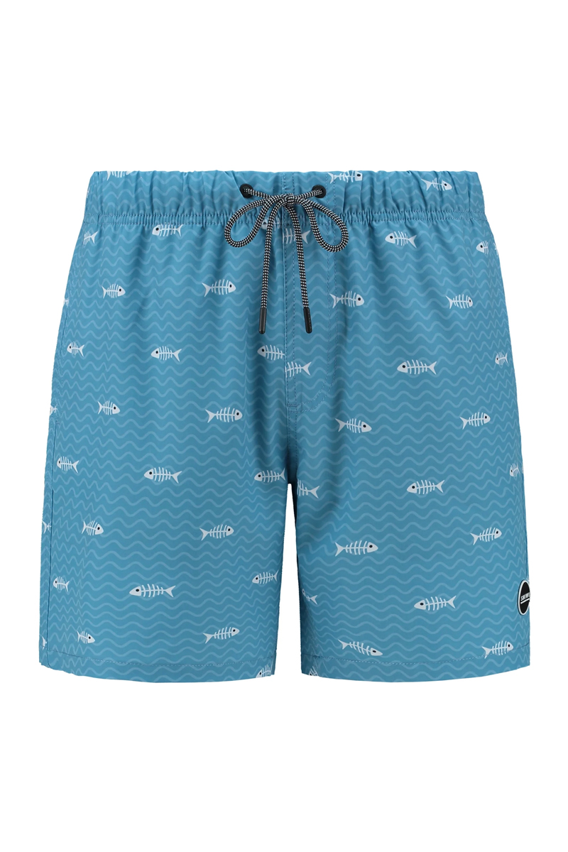 Shiwi MEN SWIM SHORTS FISH BONE Blauw-1 1