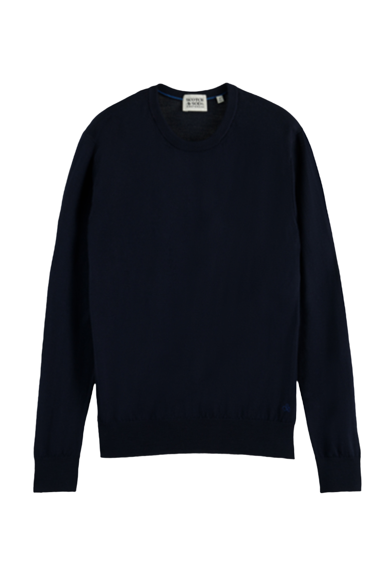 Scotch & Soda Essentials - Crewneck pullover in M Zwart-1 1