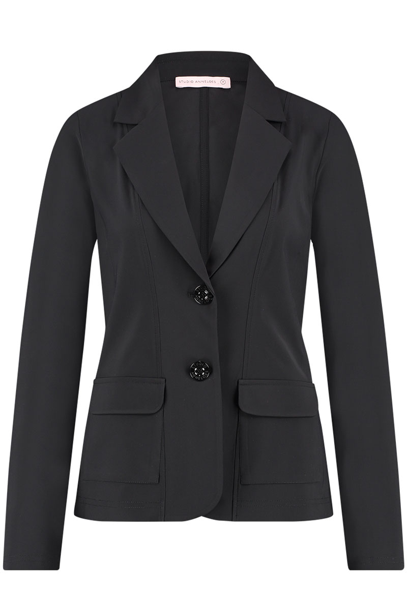 Studio Anneloes Clean blazer Zwart-1 1