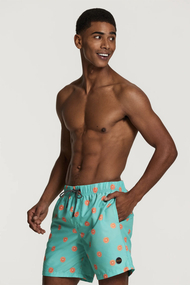 Shiwi MEN STRETCH SWIMSHORT CITRUS Blauw-1 2
