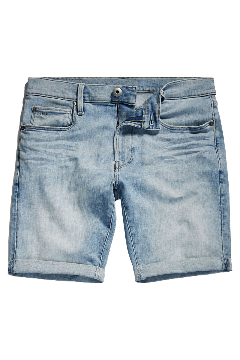 G-Star 3301 Slim Short Blauw-1 1