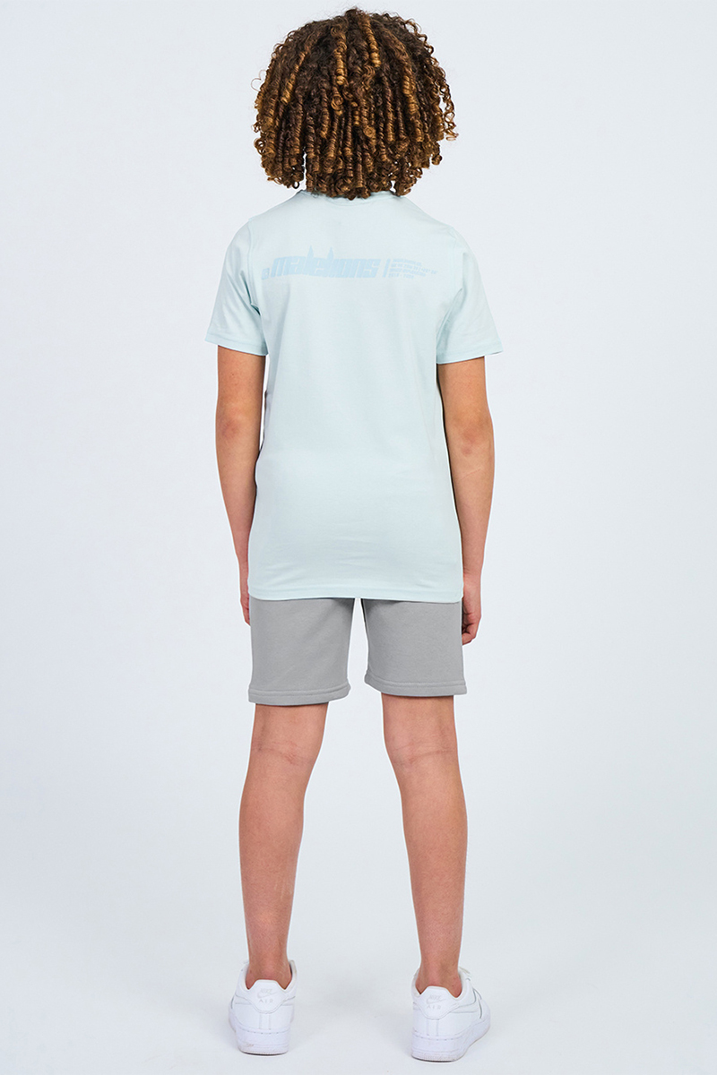 Malelions Junior worldwide shorts Grijs-1 4