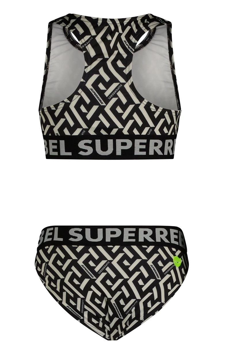 Superrebel CAMEL TANKTOP BIKINI Zwart-1 2