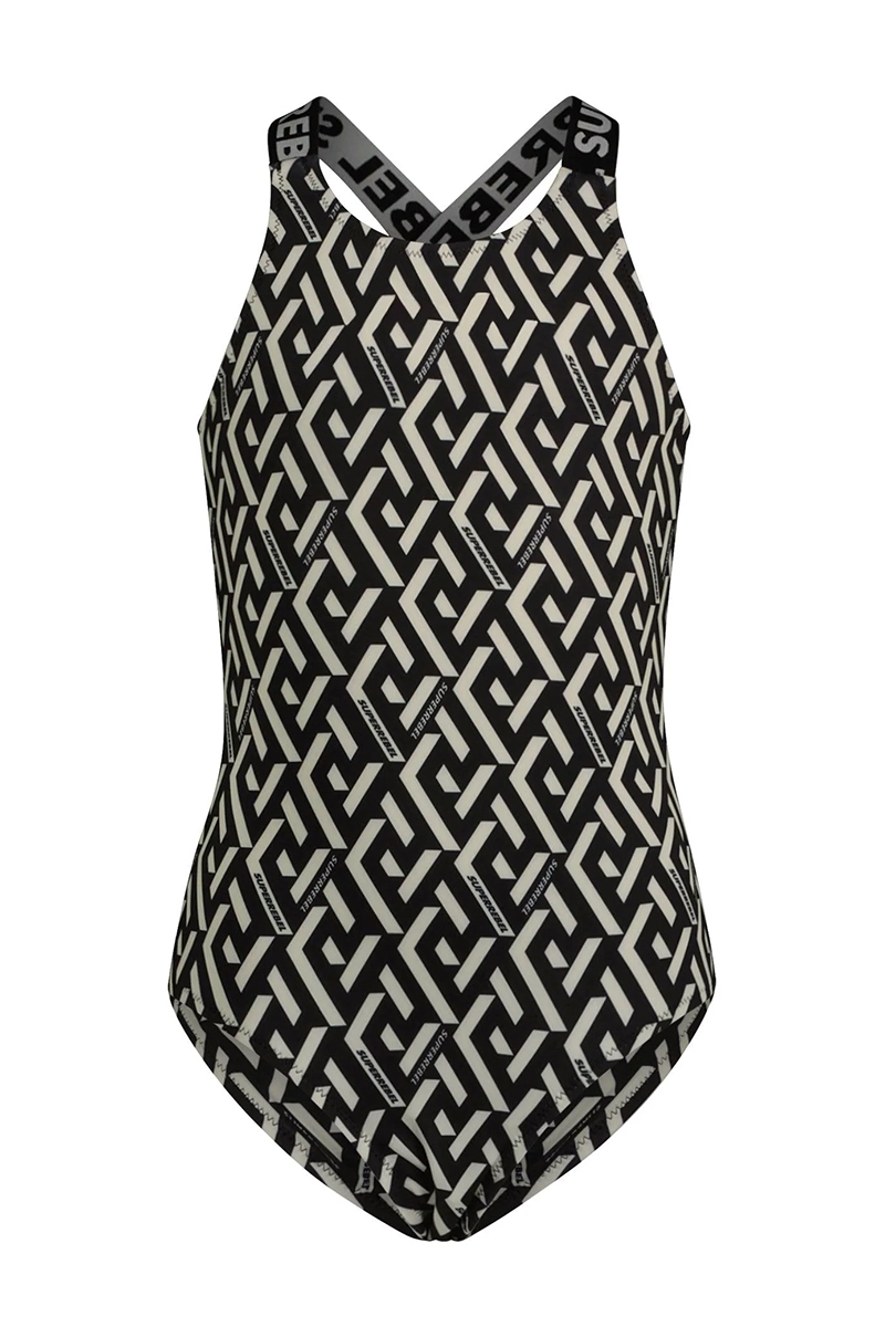 Superrebel VENICE BASIC SWIM SUIT Zwart-2 1