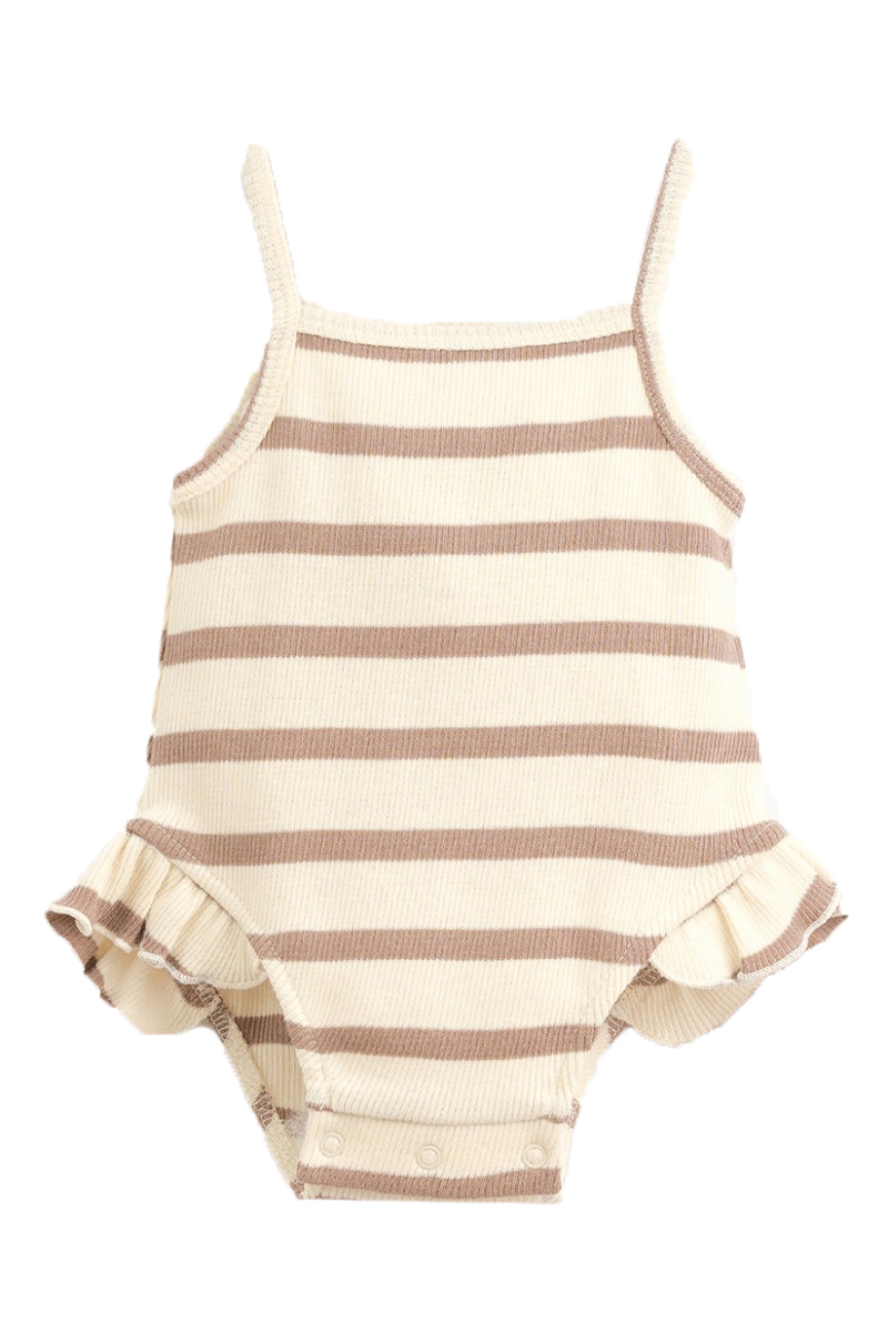 Play Up Striped body rib bruin/beige-1 1