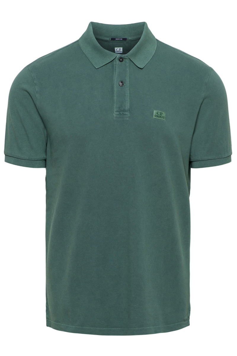 C.P. Company 24/1 PIQUET RESIST DYED POLO SHIRT Groen-1 1