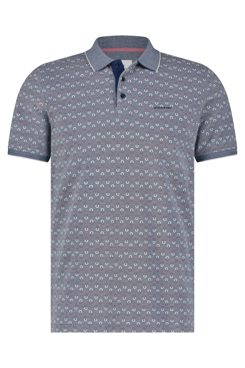State of Art Poloshirt Jersey SS kobalt 1
