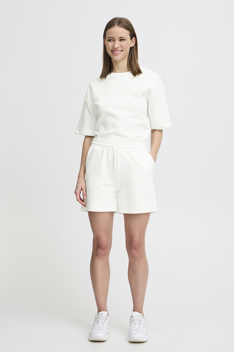 The Jogg Concept JC SAKI SHORTS - JERSEY Ecru-1 2