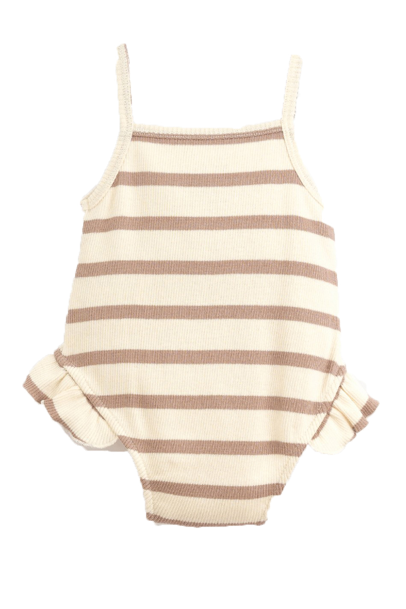 Play Up Striped body rib bruin/beige-1 2